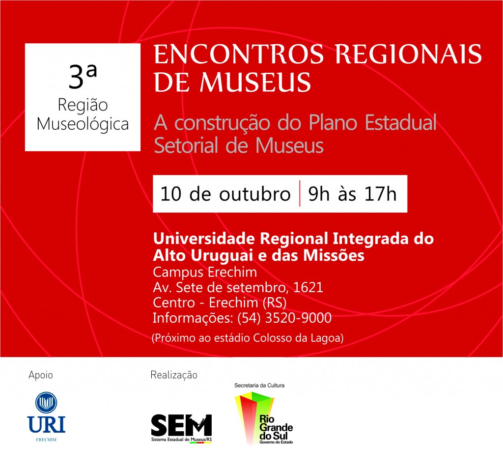 Convite_Encontros Regionais de Museus _ 3REGIAO