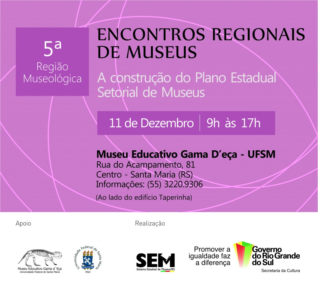 Convite_Encontros Regionais de Museus _ 5REGIAO